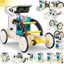 STEM 13-in-1 Solar Power Robots Creation Toy, Educational Experiment DIY Robotics Kit, Science Toy Solar Powered Building Robotics Set Age 8-12 for Boys Girls Kids Teens to Build by TinyTreasures Baby Boutique
