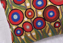 Lumbar Yellow Poppy Floral Pillow Cover Red Poppies Flower Pillows Farmhouse Chair Cushion Floral Poppy Hand Embroidered Size 14x20 by CozyNest Decor