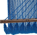 Lazy Daze Hammocks 10.5 FT Double 2 Person Caribbean Rope Hammock, Hand Woven Polyester Hammock with Spreader Bars, for Outside Outdoor Backyard Patio Poolside,450 LBS Capacity, Blue by GreenHaven Gardens