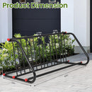 10 Holders Commercial Grid Bike Racks, 60" Length Outdoor Bike Rack, Powder Coated Steel Floor Bike Rack for Garages, Stores, Schools & Universities by GreenHaven Gardens