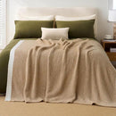 Joiedomi Twin Blanket for Couch Bed, Light Camel Knitted Blankets Gifts for Women Mom Girls, Cozy Cute Soft Throw Home Room Decor Aesthetic for Women Mothers Birthday Gifts 60x80 Inches by CozyNest Decor