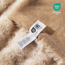 Cozy Bliss Faux Fur Throw Blanket for Couch, Fuzzy Soft Plush Thick Bubble Blanket for Sofa Bedroom Living Room, 60 * 80 Inches Tie-dye Beige by CozyNest Decor