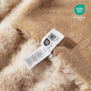 Cozy Bliss Faux Fur Throw Blanket for Couch, Fuzzy Soft Plush Thick Bubble Blanket for Sofa Bedroom Living Room, 50 * 60 Inches Tie-dye Beige by CozyNest Decor
