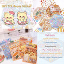DIY 3D Sticker Scene 4 Sets of Scene Stickers Make Your Own Mini Shop Sticker Cute Miniature Cartoon Therapy Stickers for Kids Adult by TinyTreasures Baby Boutique