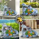 Solar Dragon Statue with LED Lights, Dargon Lover Gifts with Succulent and 6 LED Lights for Outdoor,Solar Dragon Decor for Yard, Garden and Patio, Unique Garden Statue for Mom Grandma by CozyNest Decor