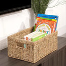 CENBOSS Wicker Baskets (Large, Seagrass, 1PC) Rattan Storage Baskets for Shelves, Woven Seagrass Holder by CozyNest Decor