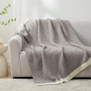 Snuggle Sac Grey Throw XL Blanket, Super Soft Warm Oversized Throw Knit Blankets Fuzzy Plush, Dark Grey, 50x70 inches by TinyTreasures Baby Boutique