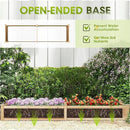 Crownland Outdoor Gardens 8 ft Raised Garden Bed Wooden Patio Raised Beds Backyard Elevated Planter Box Grow Vegetables Fruits Herb Yard Fast Easy Assembly by GreenHaven Gardens