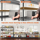REIBII 60" W Storage Shelves 2878LBS Wire Shelving Unit with Wheels Heavy Duty Metal Shelving Adjustable Metal Shelves for Pantry,Kitchen,Garage,Basement,Business,Warehouse,60”W ×24”D×65.3”H by CozyNest Decor