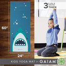 Gaiam Kids Yoga Mat Exercise Mat, Yoga for Kids with Fun Prints - Playtime for Babies, Active & Calm Toddlers and Young Children (60" L x 24" W x 3mm Thick) by TinyTreasures Baby Boutique