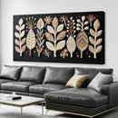 Tsomzxng Boho Black Wall Art Modern Wall Art Bohemian Feather Canvas Wall Art Decor For Apartment Dorm Living Room Bedroom Nursery Backdrop Home Wall Decor20 W X 40" L by CozyNest Decor