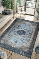 Keen Home Design 10x14 Rug - Machine Washable Area Rug with Non-Slip Backing, Ideal for Living Room, Dining Room, Bedroom - Vintage, Easy Clean, Durable, Low Pile Rug - (9'7" x 14') by CozyNest Decor