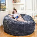 Large Bean Bag Chair, 6FT Giant Beanbag Chairs with Memory Foam Filled, Bean Bag Chairs for Adults, Ultra Soft Lazy Sofa for Living Room Bedroom (Grey) by CozyNest Decor