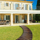 RELIANCER 6' Wooden Garden Pathway,Outdoor Roll Out Cedar Curved Walkway,Patio Path Decorative Garden Boardwalk Walkways,Weather-Resistant Roll Up Beach Wood Road Floor,Wedding Party Pathways by GreenHaven Gardens