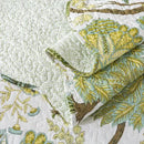NEWLAKE Cotton Bedspread Quilt Sets - Reversible Patchwork Coverlet Set, Floral Vine Pattern, Queen Size by CozyNest Decor