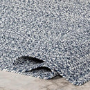 nuLOOM 2' x 8' Solid Hand Braided Indoor/Outdoor Area Rug, Pet-Friendly, High Traffic, Weather Resistant, for Patio, Balcony, Bedroom, Living, Dining Room, Wynn Navy by GreenHaven Gardens