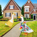 2 Set Hawaiian Luau Porch Goose Outfit for Lawn 23'' Plastic Goose Clothes Costume Summer Outdoor Decor(Bikini) by GreenHaven Gardens