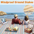 PY SUPER MODE Picnic Blankets Extra Large, Waterproof Foldable Outdoor Beach Blanket Oversized 83x79” Sandproof, 3-Layer Picnic Mat for Camping, Hiking, Travel, Park, Concerts(Orange Boho) by TinyTreasures Baby Boutique