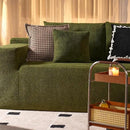 ovios 104" Cloud Sectional Couch with L-Shape Chaise,Modern Modular Sofa with Deep Seat, Upholstered Couches for Living Room Bedroom,No Assembly Required, Green (Cloud Velvet) by CozyNest Decor