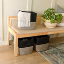 NaturalCozy Storage Cubes 11 Inch Cotton Rope Woven Baskets for Organizing, 3-Pack | Cube Storage Bin | Square Storage Baskets for Shelves Organizer, Classroom, Kids Toy Bins, Closet, Baby Nursery by TinyTreasures Baby Boutique
