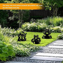 3 Pack Frog Metal Garden Decorative Stakes, Weather Proof Silhouette Statues for Yard, Patio,Outdoor Decor for Frog Lovers and Pet Owners by CozyNest Decor