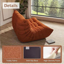 Bean Bag Chairs for Adults Giant Bean Bag Chair， 2 Seater with Memory Foam Filled Fireside Chair, Lazy Sofa Lounge Floor Sofa for Living Room, Bedroom, Office, No Assembly Required. (Orange) by CozyNest Decor