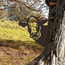 Cow Metal Art Farm Garden Decor Garden Fence Decoration Outdoor Decoration for Farmhouse Yard Lawn by GreenHaven Gardens