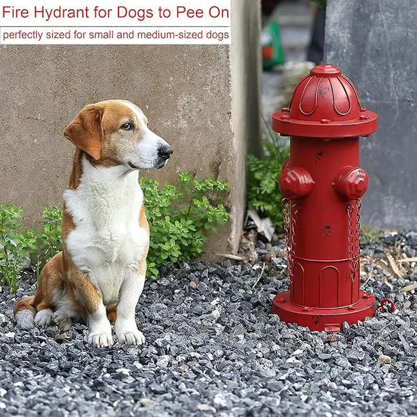16.5" H Metal Fire Hydrant for Dogs to Pee On, Vintage Dog Fire Hydrant Pee Post for Outdoor Decor, photo 2 of 5