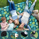 PY SUPER MODE Picnic Blankets Extra Large, Waterproof Foldable Outdoor Beach Blanket Oversized 83x79” Sandproof, 3-Layer Picnic Mat for Camping, Hiking, Travel, Park, Concerts(Yellow Flowers) by TinyTreasures Baby Boutique