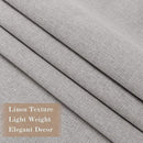70" W x 108" L Faux Linen Room Divider Curtains, Full Blackout Pinch Pleated Drapes for Traverse Rod, Bedroom Divider Privacy Drapery with Hooks for Ceiling Track, 1 Panel, Browish Grey by CozyNest Decor