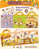 Benresive Reusable Sticker Books for Kids 2-4, Sticker Books for Toddlers 1-3 2-4, Toddler Travel Toys Activities Crafts Gifts - Thanksgiving by TinyTreasures Baby Boutique