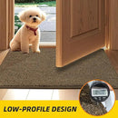 JSEI Dirt Trapper Door Mat 32"x48" Non-Slip Washable Entrance Mat, Dog Doormats, Absorbent & Fade-Resistant Floor Mats, Low Profile Welcome Mats for Entryway, Front Door, and Inside Entrance, Brown by CozyNest Decor