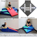 Factory Direct Partners 13383 SoftScape Step Up and Slide Corner Climber, Indoor Active Play Structure for Toddlers and Preschoolers (4-Piece) - Contemporary by TinyTreasures Baby Boutique
