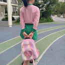 I IHAYNER Kids Glitter Lightweight Backpack for School Travel & Daycare, Toddler Backpack for Girls 3+ Preschool Kindergarten Elementary Kids Backpack-Rainbow Pink T by TinyTreasures Baby Boutique