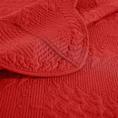 MarCielo 3-Piece Christmas Quilt 100% Cotton Oversized Bedspread Lightweight Coverlet Embroidery Christmas Tree Pattern Bedding Set (TC Red, Oversized King (118"x106")) by CozyNest Decor