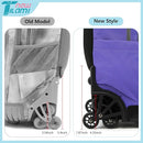 NEW TILAMI 18 inch Rolling Backpack Boys & Girls for School – Durable, Waterproof, Adjustable Handle, Ideal for Travel & Daily Use, Purple Sky by TinyTreasures Baby Boutique