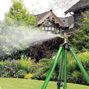 Impact Sprinkler on Tripod Base, Heavy Duty Adjustable Zinc Sprinkler Head for Lawn Yard Garden, 360 Degree Large Area Irrigation, 3/4" Connector Extension Legs Flip Locks by GreenHaven Gardens