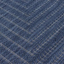 Adiva Rugs Outdoor Indoor Area Rug, Weather Resistant, Easy to Clean, Stain Resistant Floor Mat for Dining Room, Backyard, Deck, Patio (Navy Weiss, 2' x 3') by CozyNest Decor