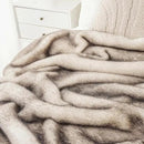 BATTILO HOME Luxury Fluffy Faux Fur Throw Blanket, Cozy Soft Warm Fur Blanket for Couch, Sofa, Chair, Bed, Plush Fuzzy Fur Throws with Long Pile & Brushed Tips, 50"x60" by CozyNest Decor