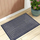 Adiva Rugs Outdoor Indoor Area Rug, Weather Resistant, Easy to Clean, Stain Resistant Floor Mat for Dining Room, Backyard, Deck, Patio (Navy Weiss, 2' x 3') by CozyNest Decor