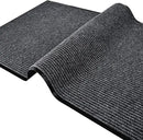 Profile Rubber Door Mat, 72x48inch, Heavy Duty, Entrance Doormat, Indoor and Outdoor, Waterproof, Easy Clean Shoe Scraper, Home Rug Welcome Mats for Entryway, Patio, Porch(Grey) by GreenHaven Gardens