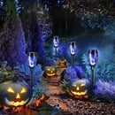 Toodour Solar Torch Flame Lights, 12 Pack Solar Lights Outdoor with Flickering Flame, Waterproof Solar Pathway Lights Landscape Decoration Lighting for Garden, Lawn, Yard, Outdoor Decorations - Blue by GreenHaven Gardens