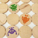 bee smart Wooden Memory Game - Matching Memory Game for Kids 3 and Up, 16Pcs | Educational Toy for Preschool Toddlers Board Games (Robots) by TinyTreasures Baby Boutique