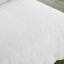 MarCielo 3-Piece Christmas Quilt 100% Cotton Oversized Bedspread Lightweight Coverlet Embroidery Christmas Tree Pattern Bedding Set (TC Bright White, Oversized Queen (100"x106")) by CozyNest Decor