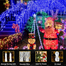 KNONEW 197FT 500 LED Christmas Lights Outdoor String Lights 8 Modes & Memory Fairy Light Plug in Waterproof LED String Lights for Xmas Yard Tree Wedding Party Holiday Decorations (Blue) by GreenHaven Gardens