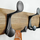 SKOLOO 24-Inch Wood Burnt Coat Rack Wall Mount with 5 Triple Hooks - Ideal for Family Entrances, Classrooms, and Pet Supplies Storage - Perfect Coat Hooks for Wall by CozyNest Decor