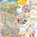 DIY 3D Sticker Scene，8 Sets Pack（500+）, Reusable Sticker Book, Cute Sets for Free Combination, Cute Waterproof for Anywhere, Crafts Party Favors Birthday Gift by TinyTreasures Baby Boutique