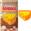 BioSwiss Bandages, Cheese Shaped Self Adhesive Bandage, Latex Free Wound Care, Fun First Aid Kit Supplies for Kids and Adults, 50 Count by TinyTreasures Baby Boutique