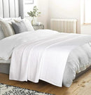 BELIZZI HOME 100% Cotton Bed Blanket, Breathable Bed Blanket King Size, Cotton Thermal Blankets King, Perfect for Layering Any Bed for All Season, White by CozyNest Decor