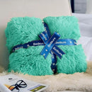 Bedsure GentleSoft Fluffy Aruba Blue King Size Blanket for Bed, Thick Soft Sherpa Faux Fur Fleece Bedding Fuzzy Plush Winter Warm Heavy Big Large King Blanket, Cozy Blue Gifts for Men Women, 108x90 by CozyNest Decor
